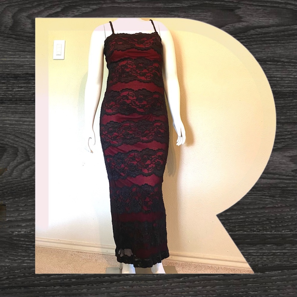 Bebe Red/Black Dress